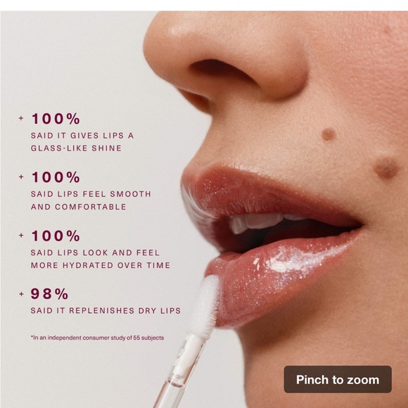 Rare Beauty Lip Gloss in Spark - Picture 4 of 7